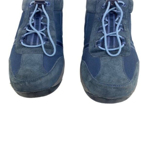 Dansko Helen Blue Sneakers with Quicklace Bungee Laces - Picture 3 of 9